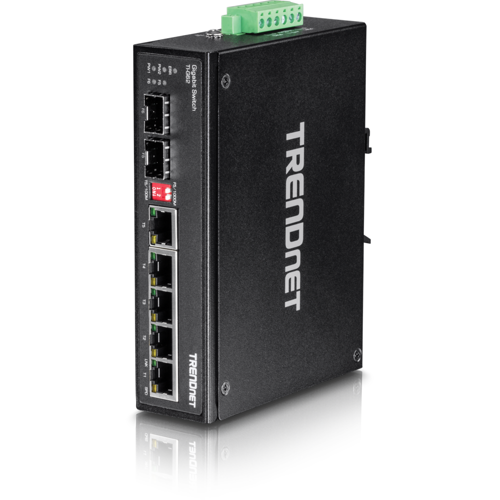Switch Industrie 6 Port Gbit IP30 Metall