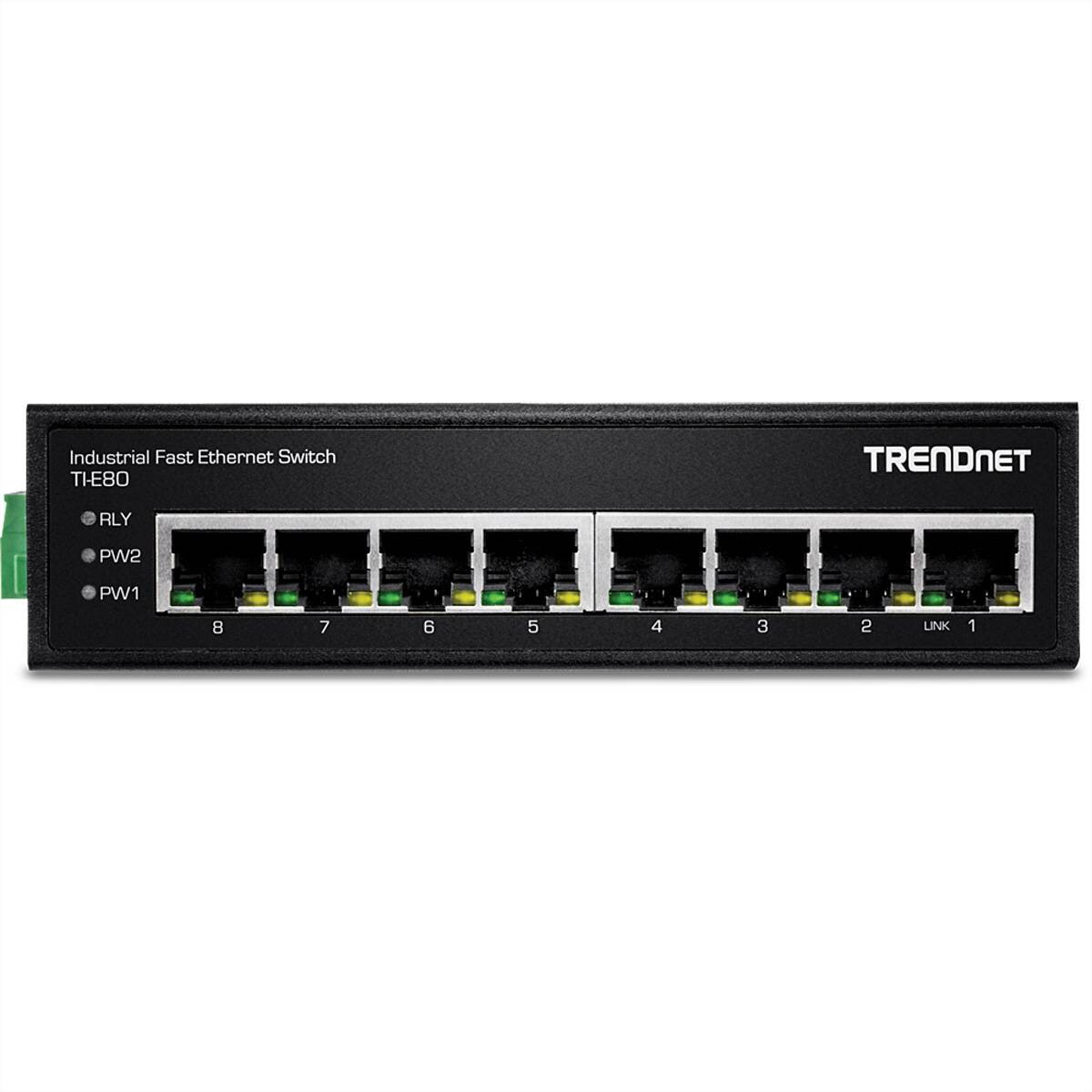 Switch Industrie 8 Port Fast Ethernet L2 DIN-Rail
