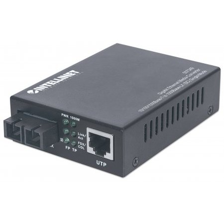 Switch Intellinet Convertor media 10/100/1000Base-T (RJ45) / 1000Base-LX (SM SC) 20km