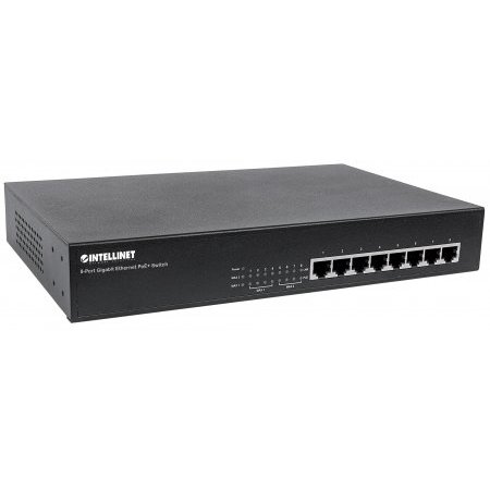 Switch Intellinet Switch gigabit 8x 10/100/1000 Mb/s PoE/PoE+ (802.3at/af) 140W endspan