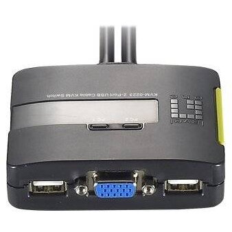 Switch KVM 2x USB KVM-0223 mit Audio