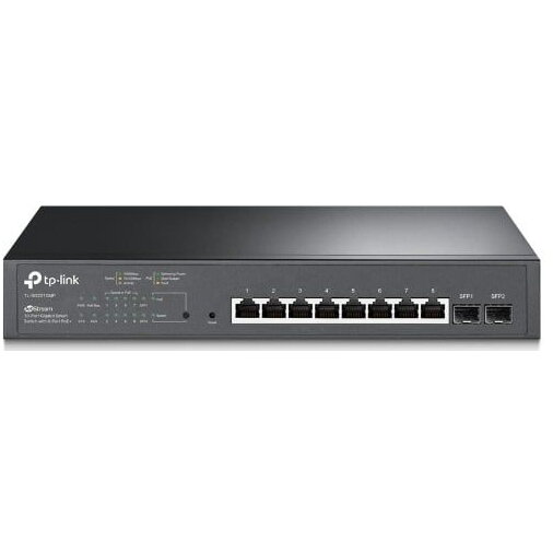 Switch POE  10 Porturi Gigabit (8 PoE+) IEEE 802.3at/af Negru