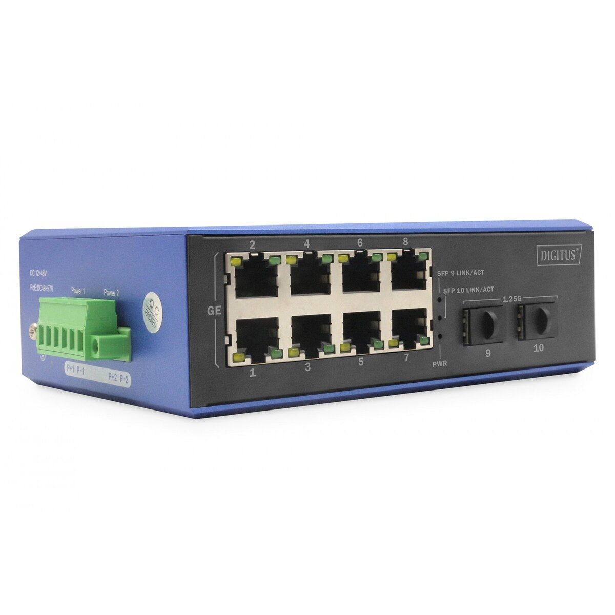 Switch Switch Digitus Gigabit Ethernet Industrial 8+2