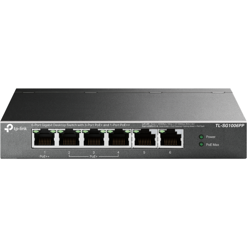 Switch 6P-GB POE-3P Unmanaged Negru