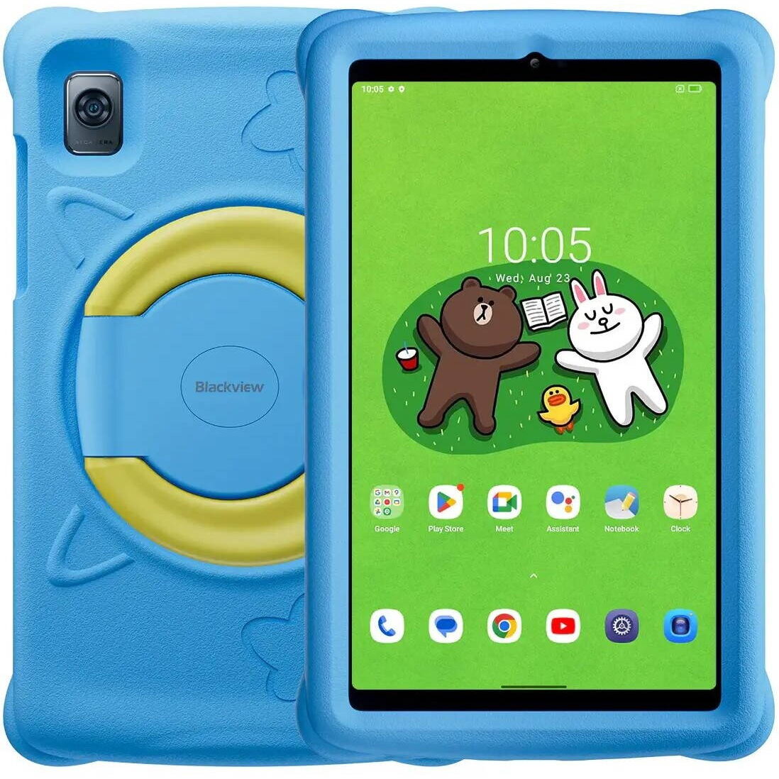 Tableta Tab 60 Kids, Procesor Unisoc T606 Octa-Core 1.6GHz, Ecran WXGA+ 8.68 inch, 4GB RAM, 128GB Flash 8MP, Wi-Fi, Bluetooth, 4G, Dual SIM, Android, Blue-desigilat
