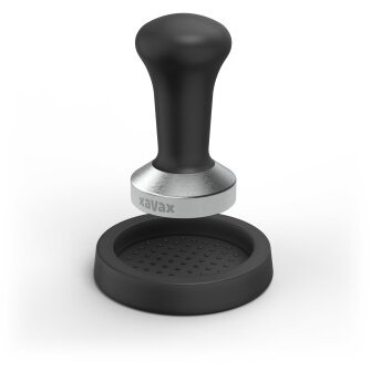 Tamping Set, 51 mm Tamper, Stainless Steel, with Tamper Mat, Non-slip, blac