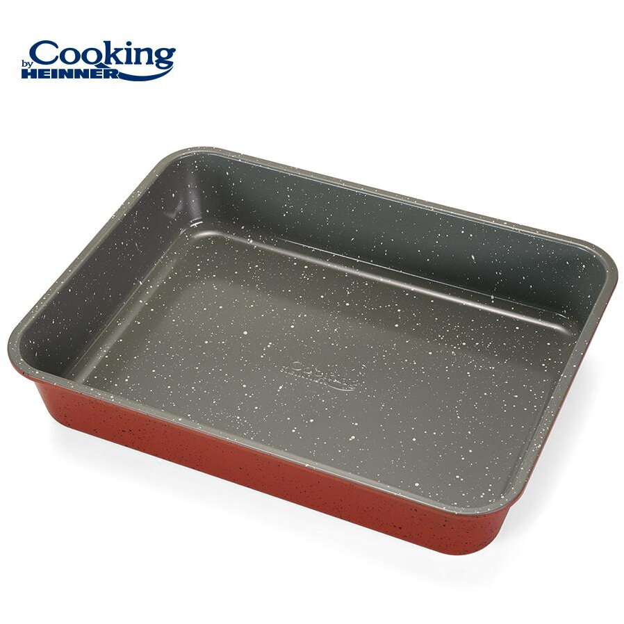 Tava Cuptor Anca Acoperire Ceramica 35x26x7cm Visiniu