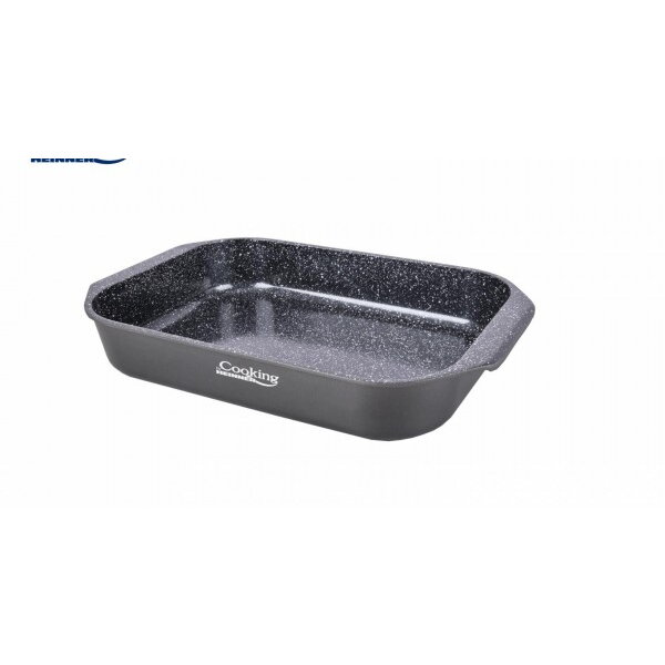 Tava Inalta Aluminiu 39.5 x 26cm Cu Acoperire Ceramica DARK LINE Negru