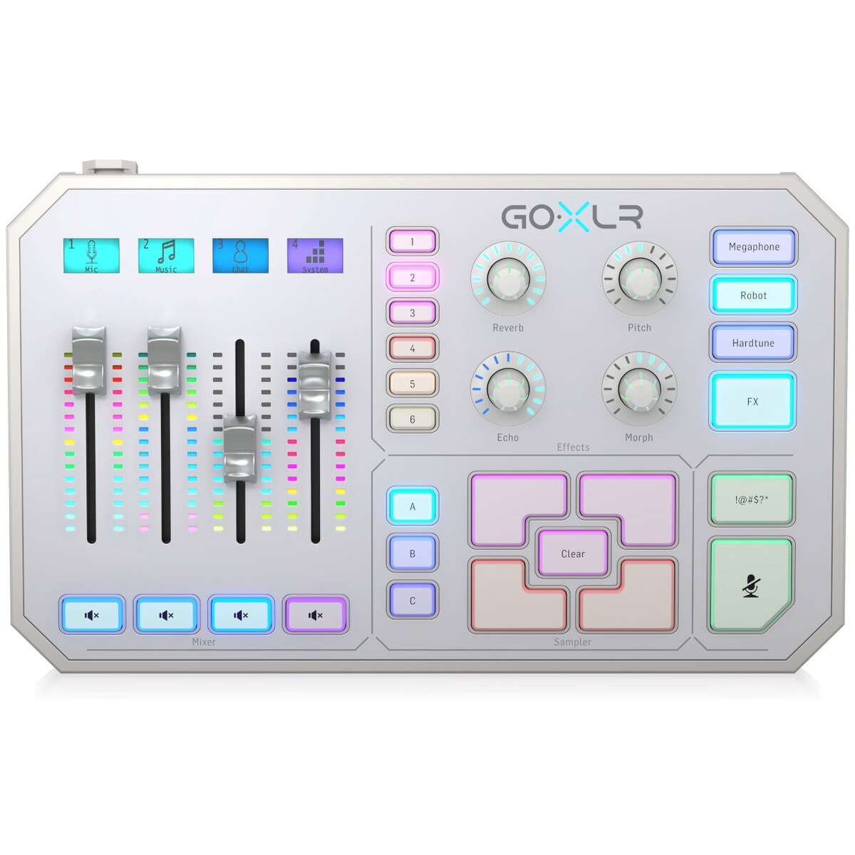 TC Helicon GO XLR-WH - USB audio mixer and interface, white