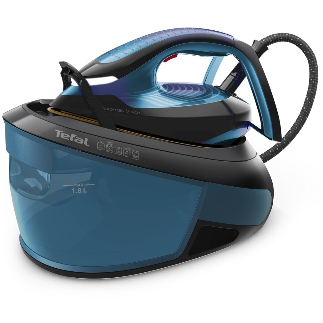 Tefal Express Vision SV8151 2800 W 1.8 L Durilium AirGlide Autoclean soleplate Blue, Black