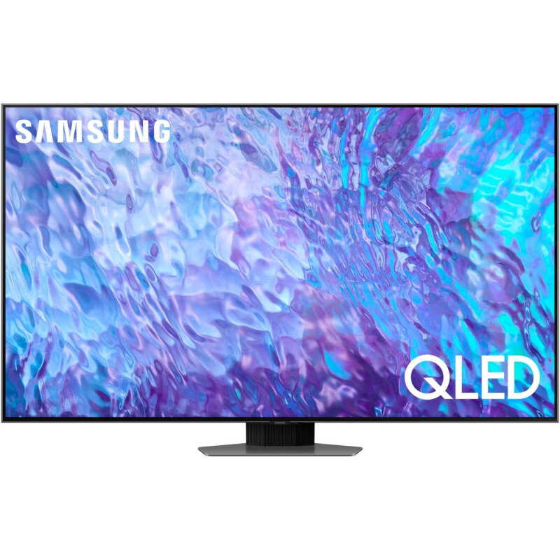 Televizor Smart TV QLED QE55Q80C Seria Q80C 138cm gri 4K UHD HDR