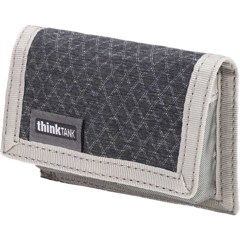 Think Tank Battery Holder 2 (Wallet 2 standard DSLR or Mirrorless Batteries) Grey