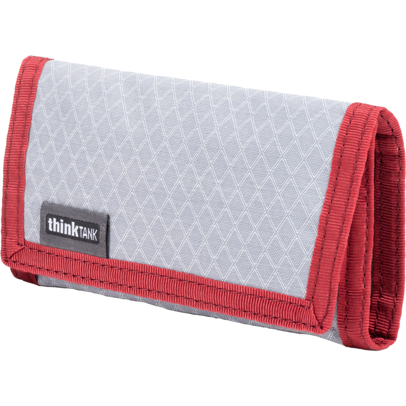 Think Tank Cards  Power Wallet (holds 2 CF/CFexpre or 4 SD/micro SD  2 Batteries) Chili Pepper Red