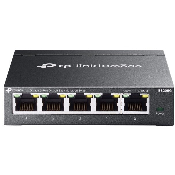 Switch Omada ES205G 5 Porturi Gigabit Carcasa Metalica Negru