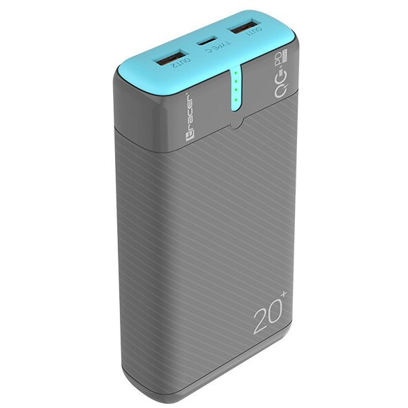 Acumulator Extern EnerGen 20000mAh PD+QC3.0 Gri