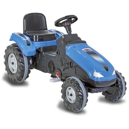 Tractor cu Pedale Big Wheel Albastru 3+