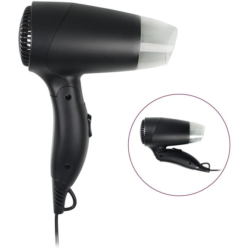 Tristar HD-2460 Travel Hair Dryer, Black