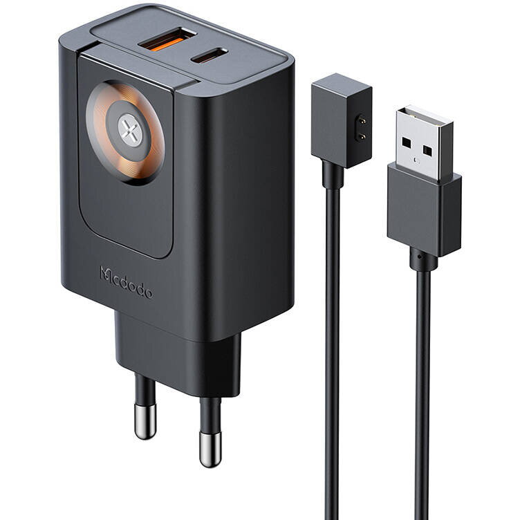 USB-C+A Charger McDodo CH-3700 30W 2in1  (black)
