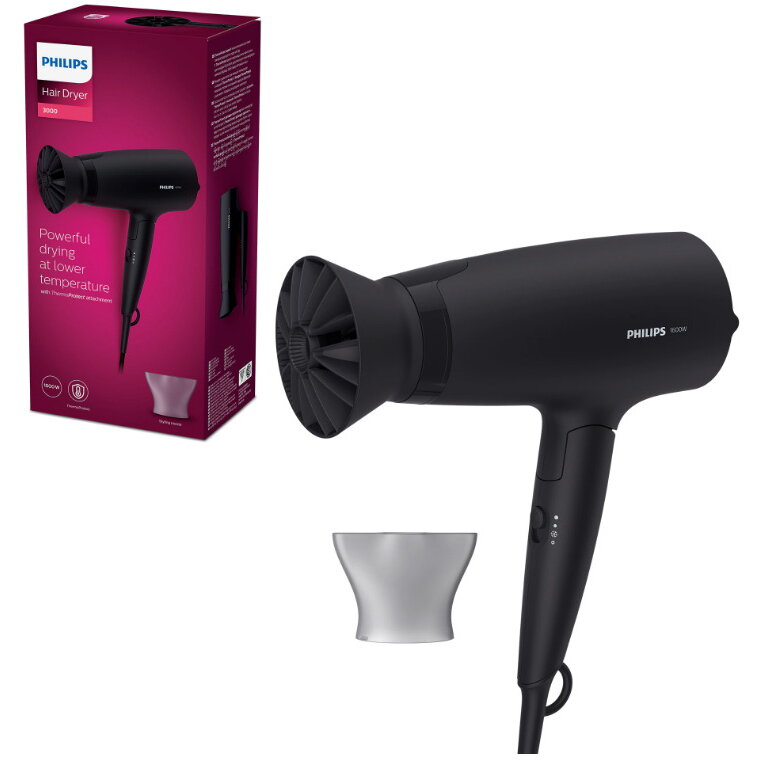 Uscator de Par BHD308/10 3 viteze 1600W Black