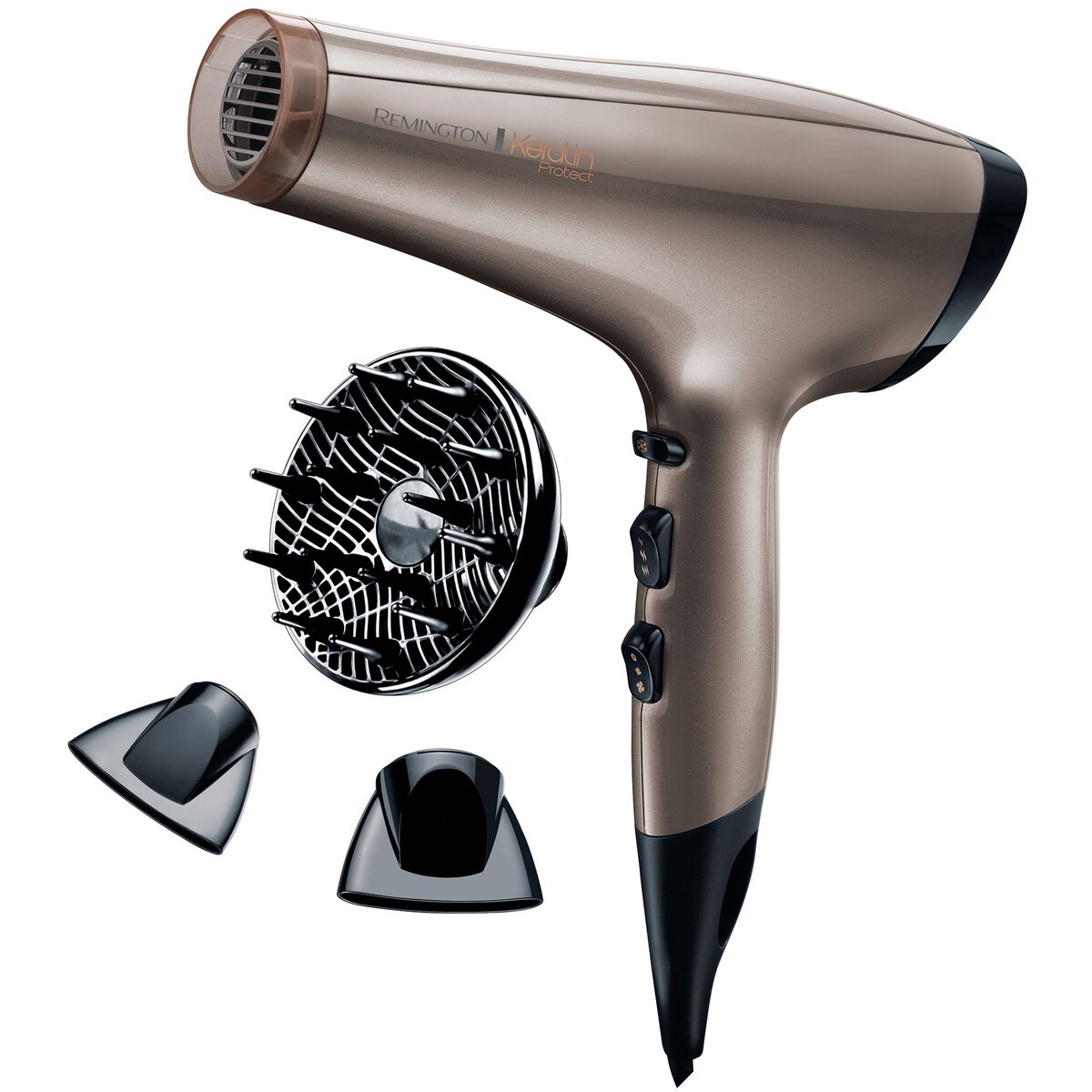 Uscator de Par AC8002 Keratin Protect 2200W 3 trepte temperatura Gold