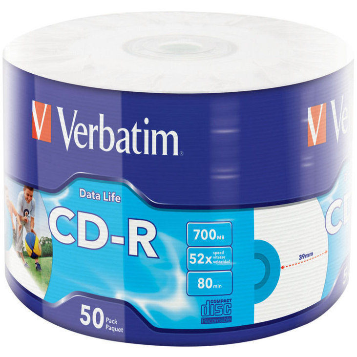 Mediu optic CD-R 52X INKJET PRINT 700MB 50