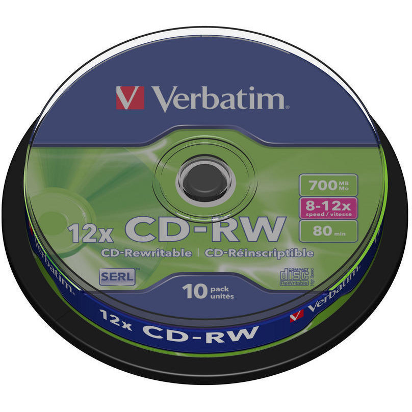 Mediu optic BLANK CD-RW Datalife Plus 8-12X 700MB 10 bucati