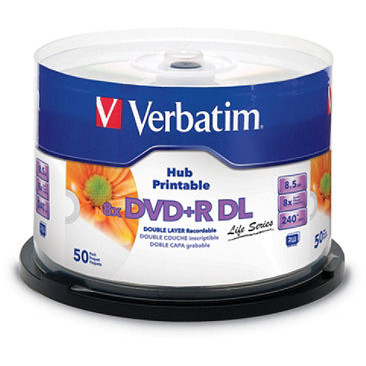 Mediu optic BLANK DVD+R DL 8X 8.5GB 50 bucati