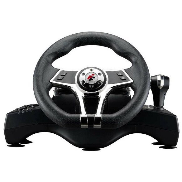 Volan Gaming Hurricane Negru/Argintiu