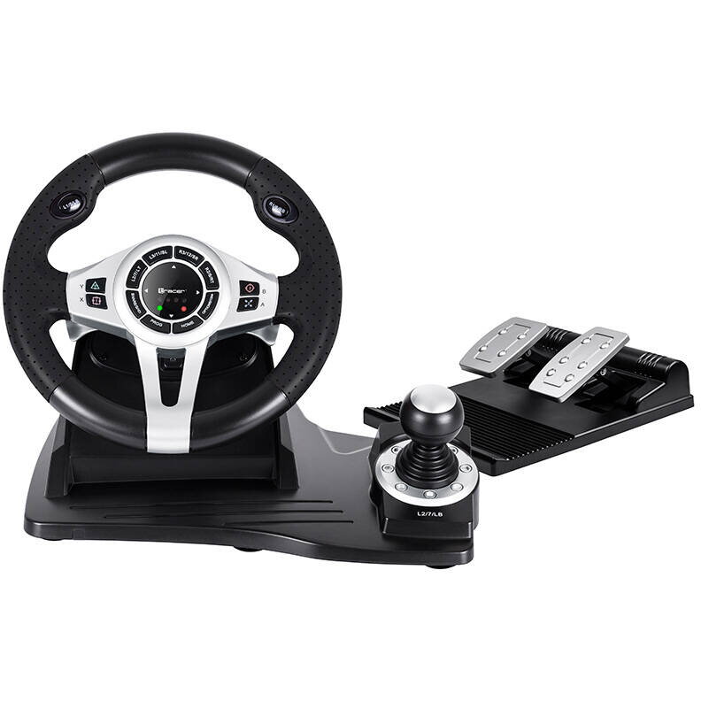 Volan TRAJOY46524 Black + Pedals PlayStation 4, Playstation 3-Desigilat