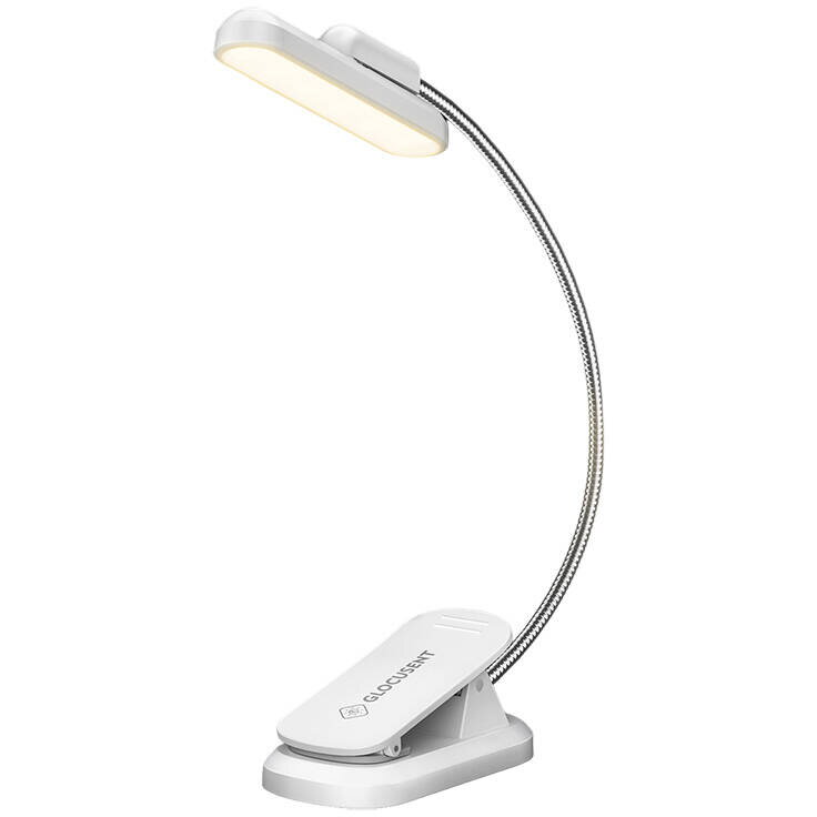 Wireless lamp Glocusent Rotatable Book Light, USB-C 1000mAh (White)